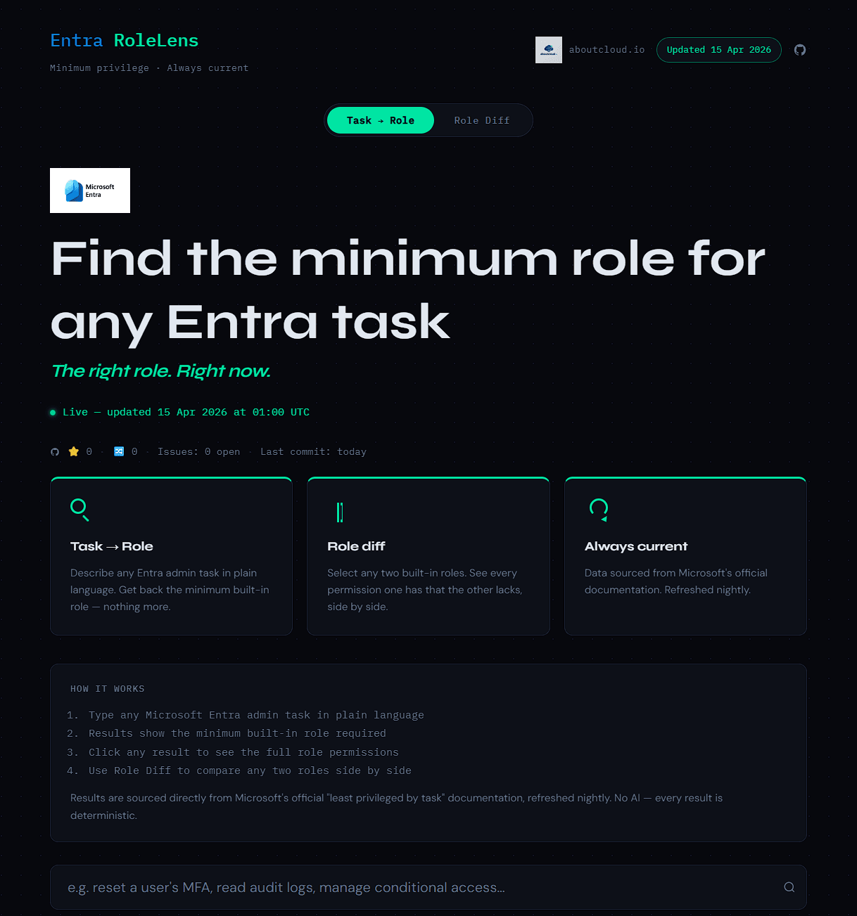 I built a free Microsoft Entra ID tool that finds roles Microsoft hasn't documented yet