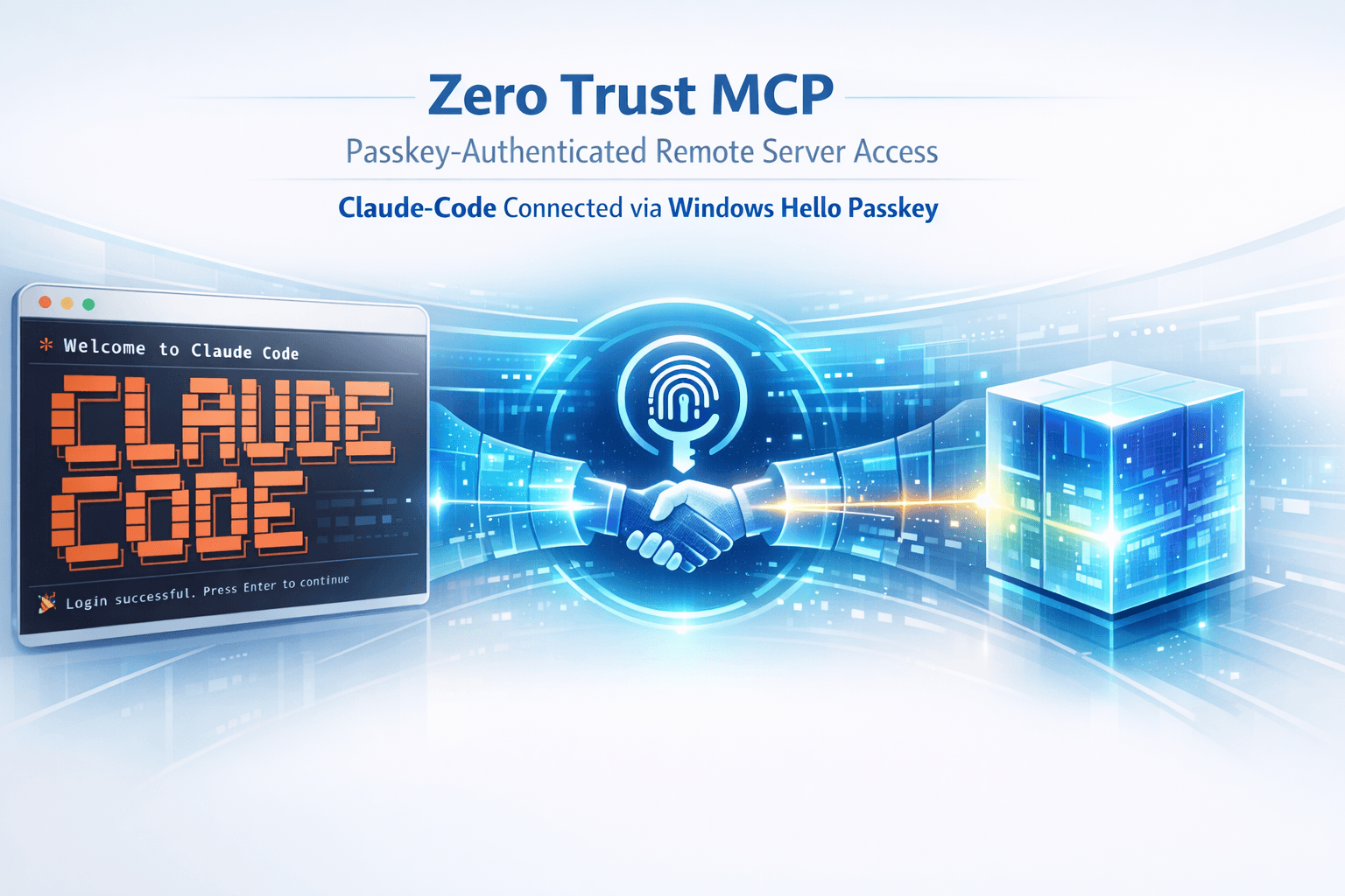 Zero Trust MCP: Exposing Securely a Remote MCP Server and authenticate with Windows Hello Passkey
